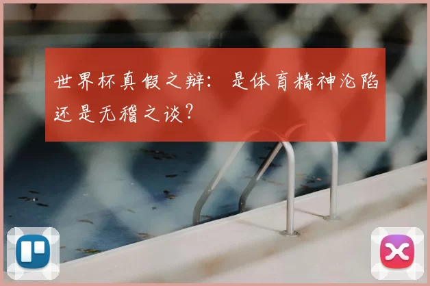 世界杯真假之辩：是体育精神沦陷还是无稽之谈？