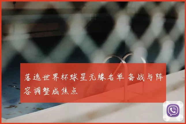 落选世界杯球星无缘名单 备战与阵容调整成焦点